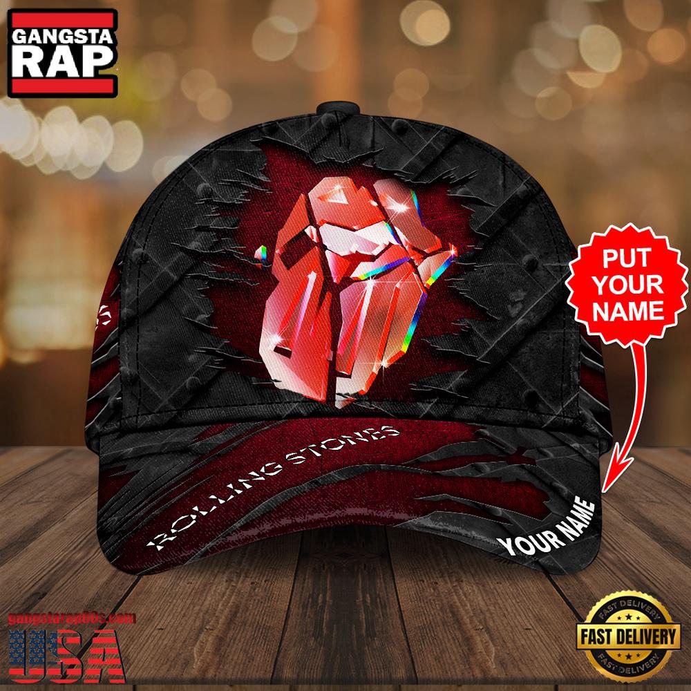 Custom Name The Rolling Stones Music Classic Baseball Cap For Fans