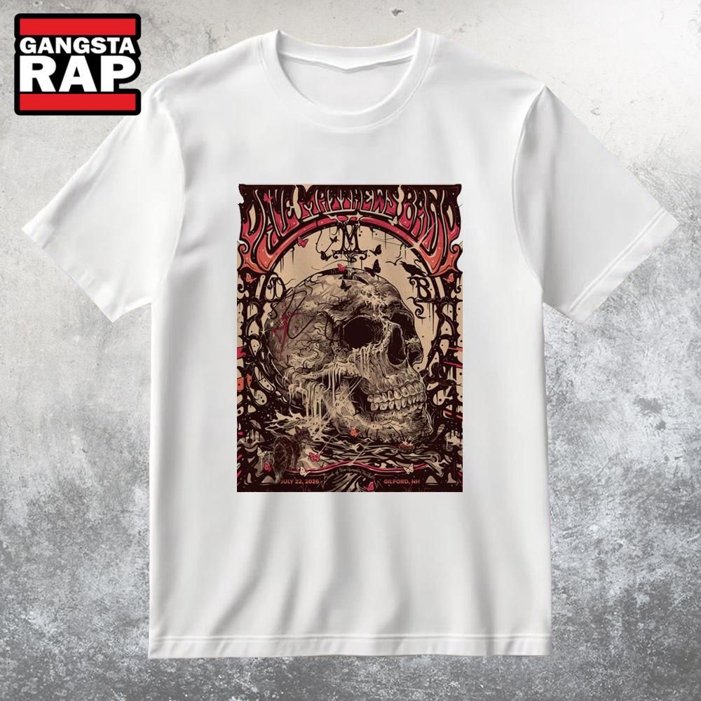 Dave Matthews Band Jul 22 2025 BankNH Pavilion in Gilford NH T Shirt