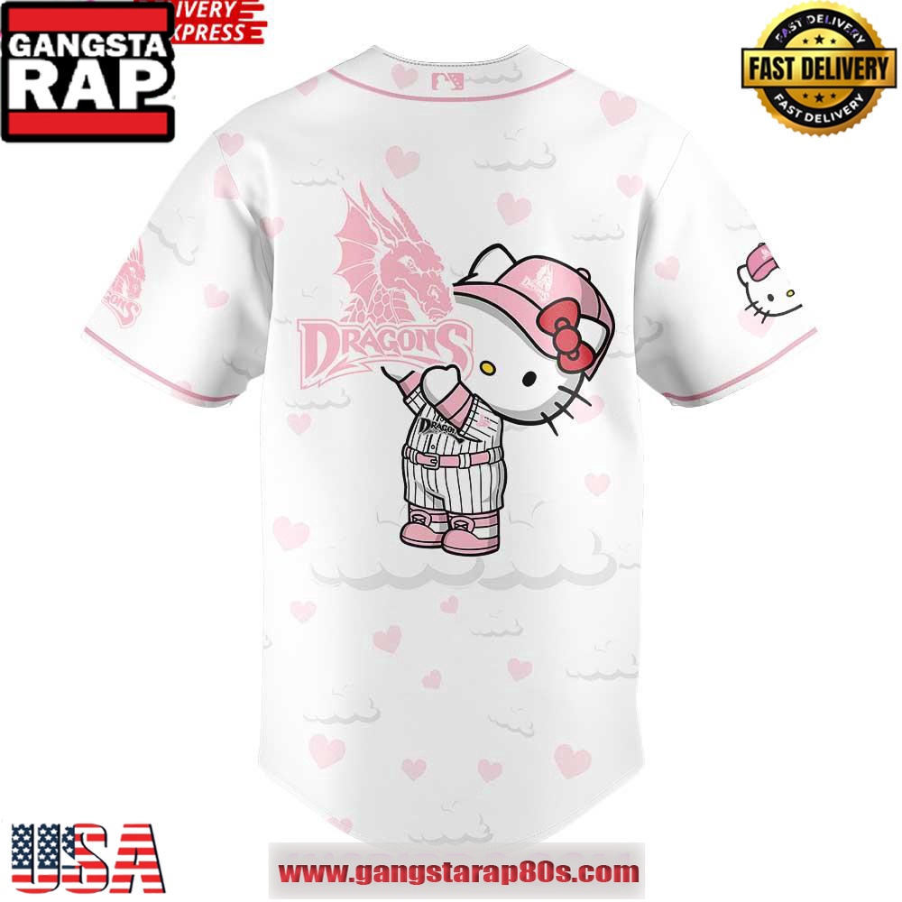 Dayton Dragons Hello Kitty Night 2025 Baseball Jersey Shirt Dayton Dragons Hello Kitty Night 2025 Baseball Jersey Shirt