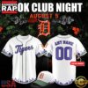 Detroit Tigers Book Club Night Limited Premium Edition Custom Baseball Jersey