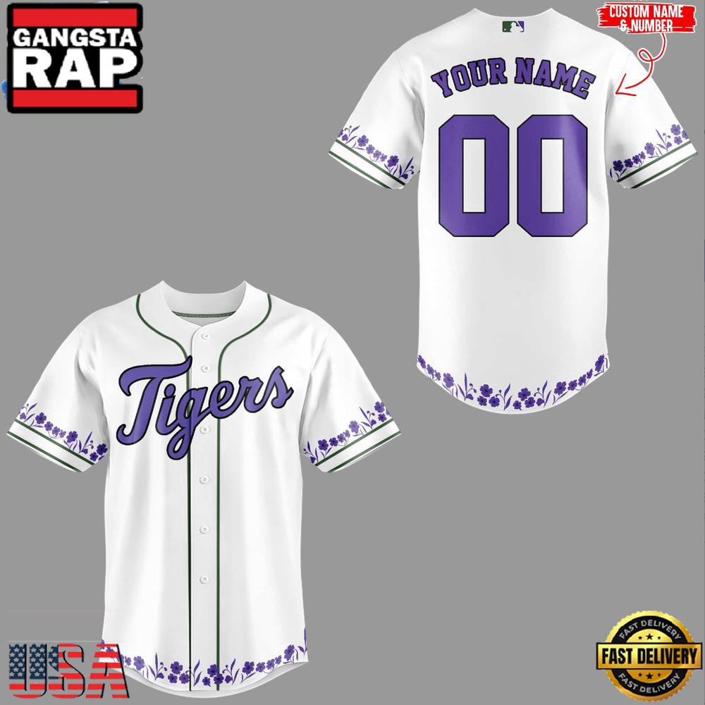 Detroit Tigers Lauren Roberts Personalized Limited Premium Edition Custom Baseball Jersey Detroit Tigers Lauren Roberts Personalized Limited Premium Edition Custom Baseball Jersey