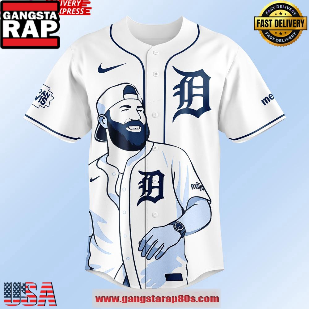 Detroit Tigers x Jordan Davis Music Baseball Jersey Shirt Detroit Tigers x Jordan Davis Music Baseball Jersey Shirt