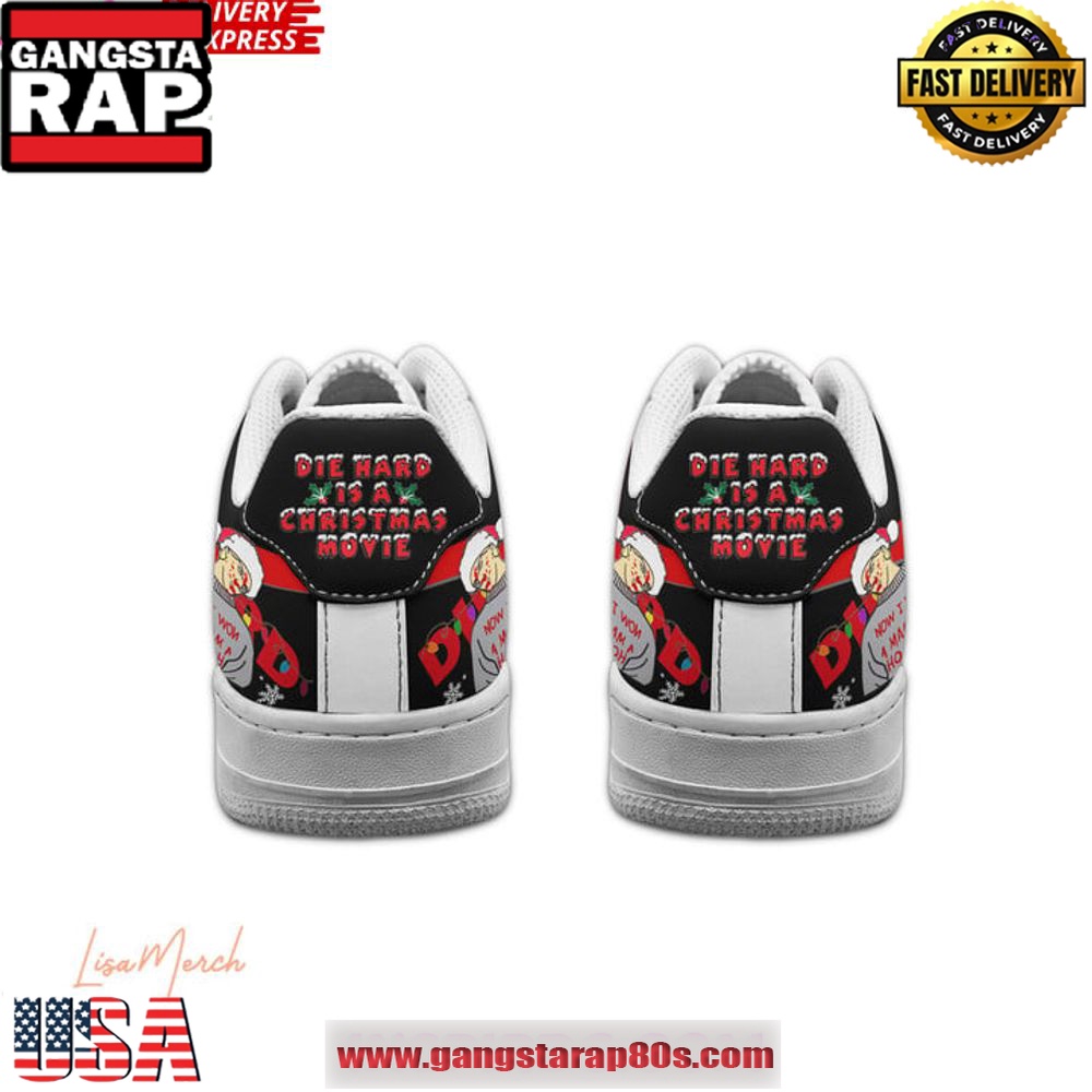 Die Hard Merry Christmas Limited Edition Air Force 1 Running Sneakers Shoes