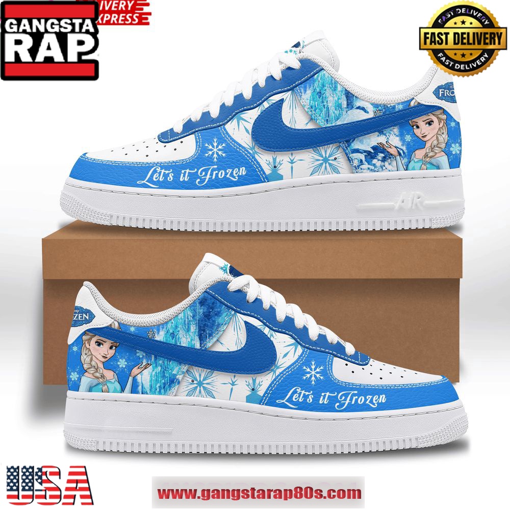 Disney Frozen Limited Edition Air Force 1 Shoes Running Sneakers