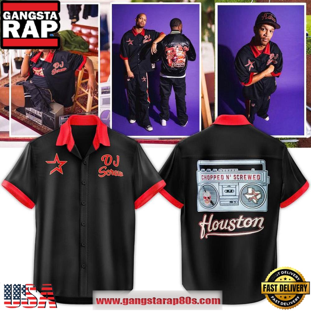 DJ Screw x Houston Astros Limited Edition Hawaiian Shirt DJ Screw x Houston Astros Limited Edition Hawaiian Shirt