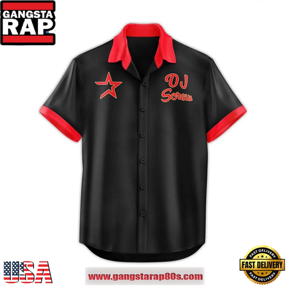 DJ Screw x Houston Astros Limited Edition Hawaiian Shirt DJ Screw x Houston Astros Limited Edition Hawaiian Shirt