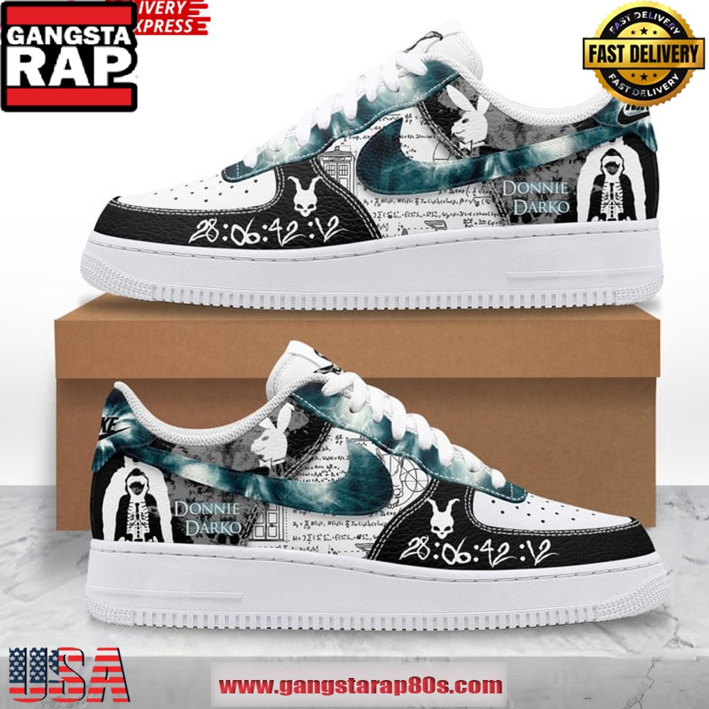 Donnie Darko Limited Edition Air Force 1 Running Sneakers Shoes Donnie Darko Limited Edition Air Force 1 Running Sneakers Shoes