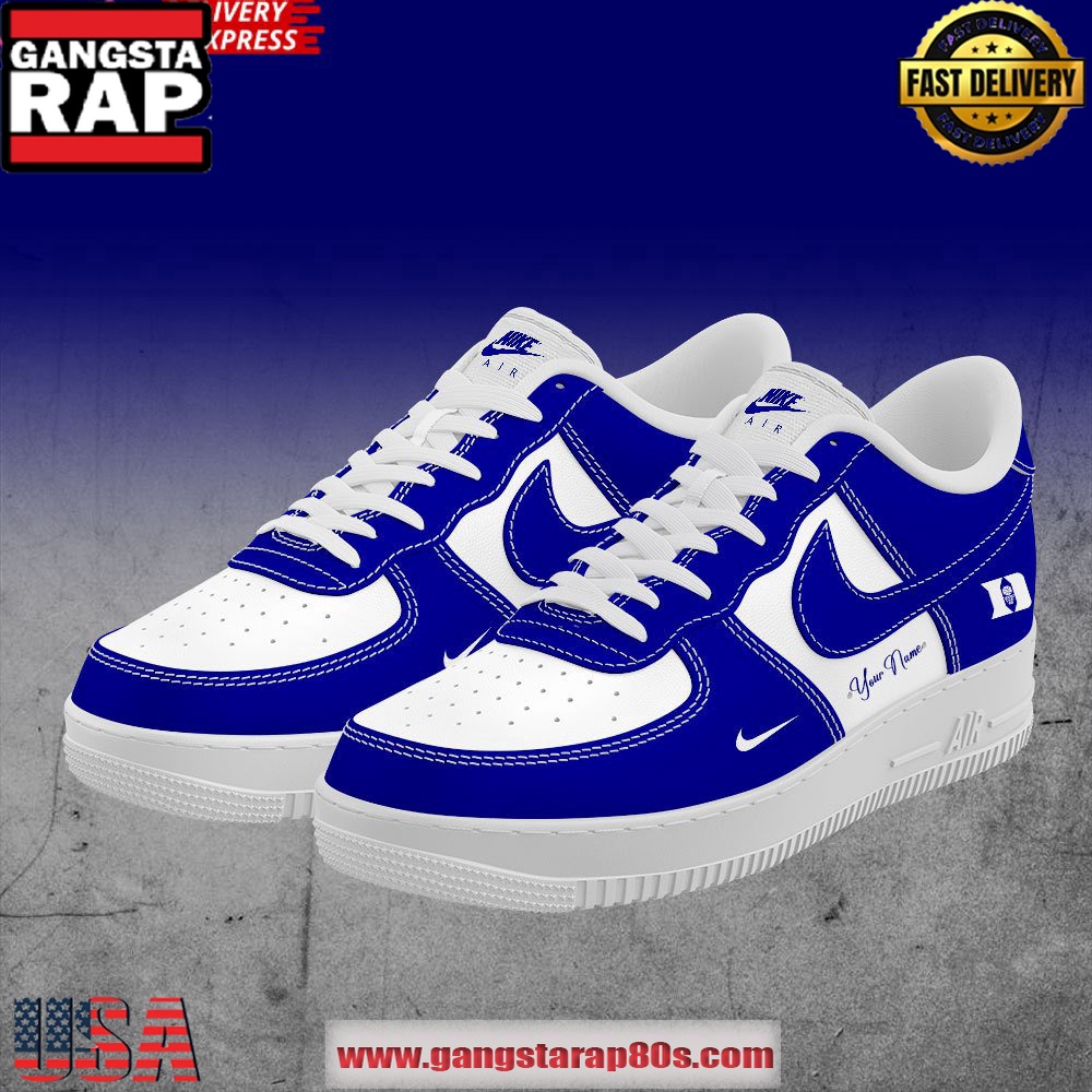 Duke Blue Devils Basketball Custom Air Force 1 Running Sneakers Duke Blue Devils Basketball Custom Air Force 1 Running Sneakers