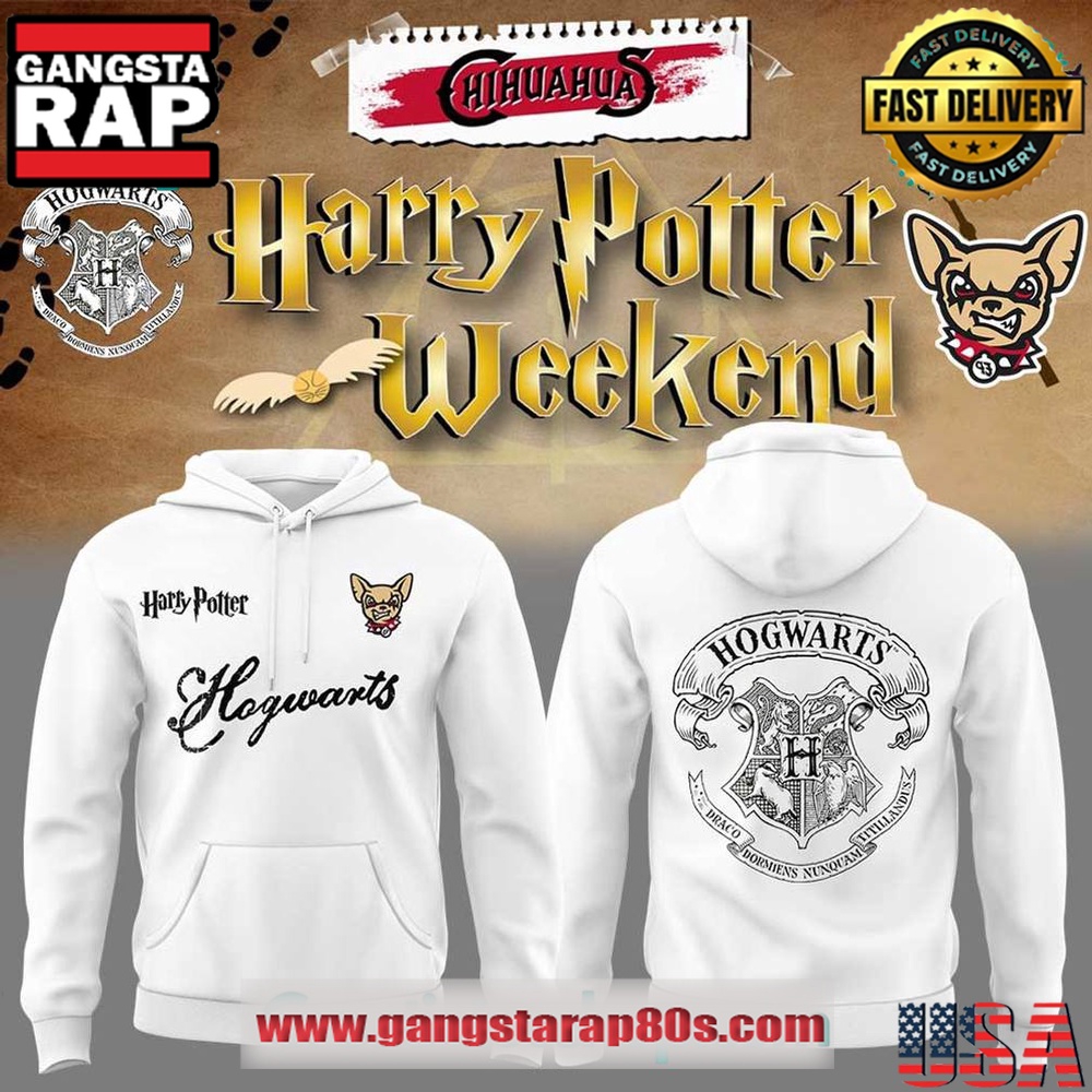 El Paso Chihuahuas x Harry Potter Weekend Special White Unisex Hoodie