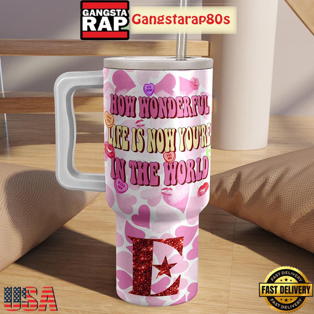 Elton John Wonderful World Tumbler Cup 40oz Elton John Wonderful World Tumbler Cup 40oz