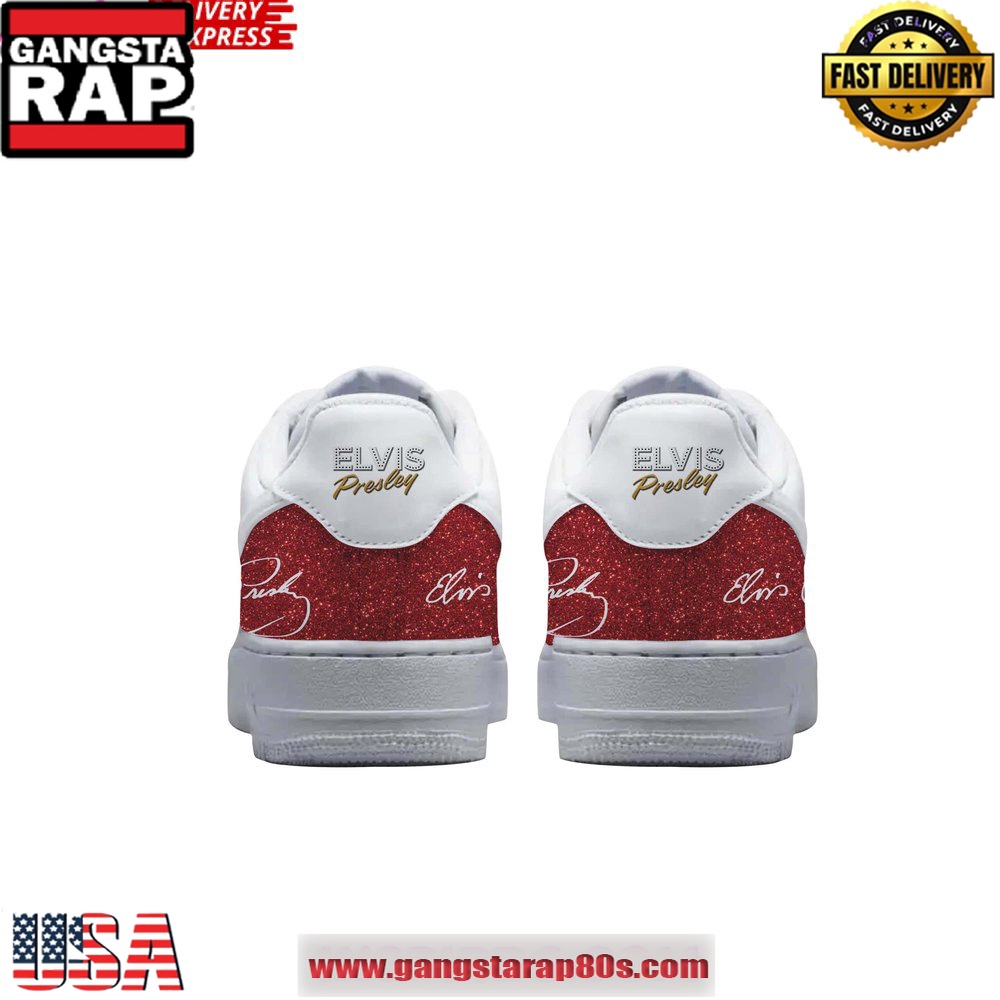 Elvis Presley It's Christmas Time Pretty Baby Air Force 1 Running Sneakers Shoes