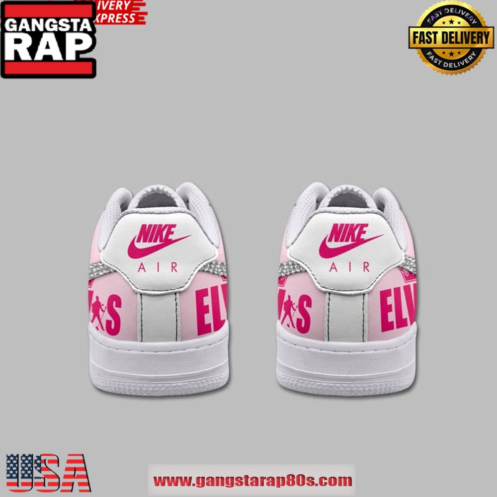 Elvis Presley King of Rock 90th Anniversary Air Force 1 Sneakers Shoes Elvis Presley King of Rock 90th Anniversary Air Force 1 Sneakers Shoes