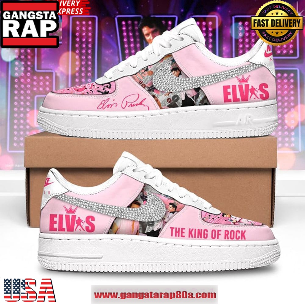 Elvis Presley King of Rock 90th Anniversary Air Force 1 Sneakers Shoes