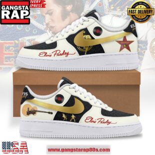 Elvis Presley King of Rock and Roll Nike Air Force 1 Running Sneakers Shoes