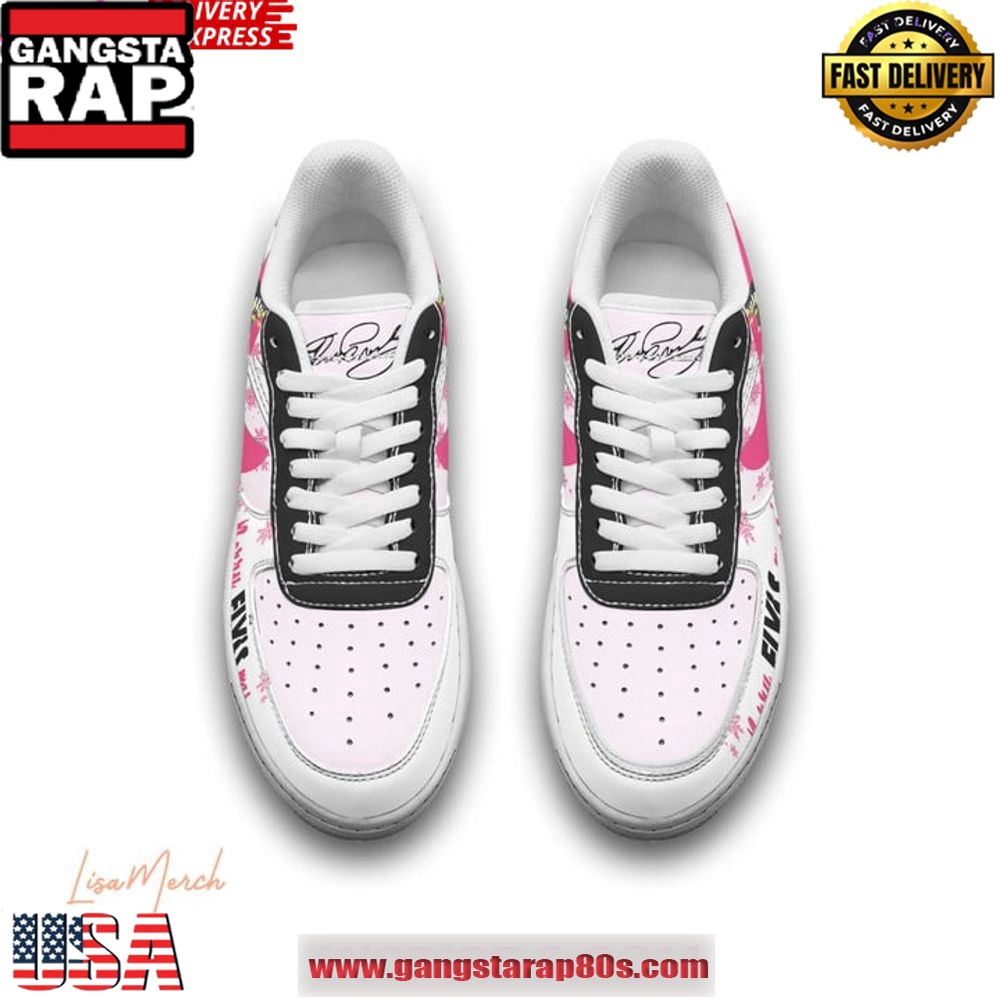 Elvis Presley Merry Christmas Limited Edition Air Force 1 Running Sneakers Shoes