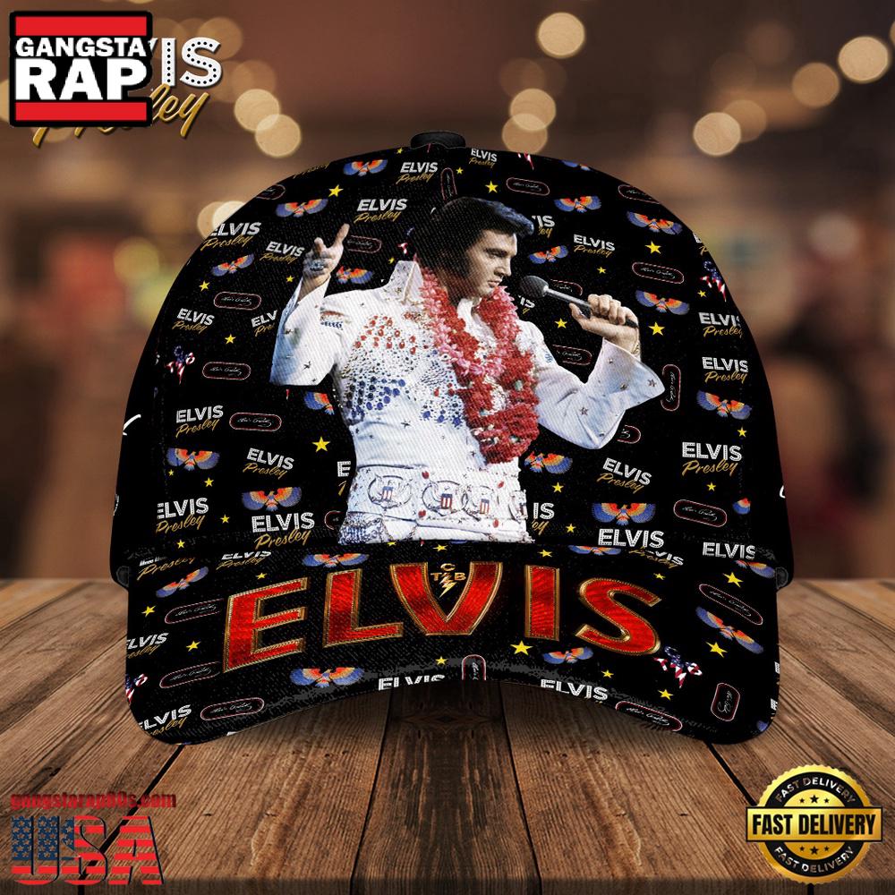 Elvis Presley Music Pattern Classic Baseball Cap For Fans
