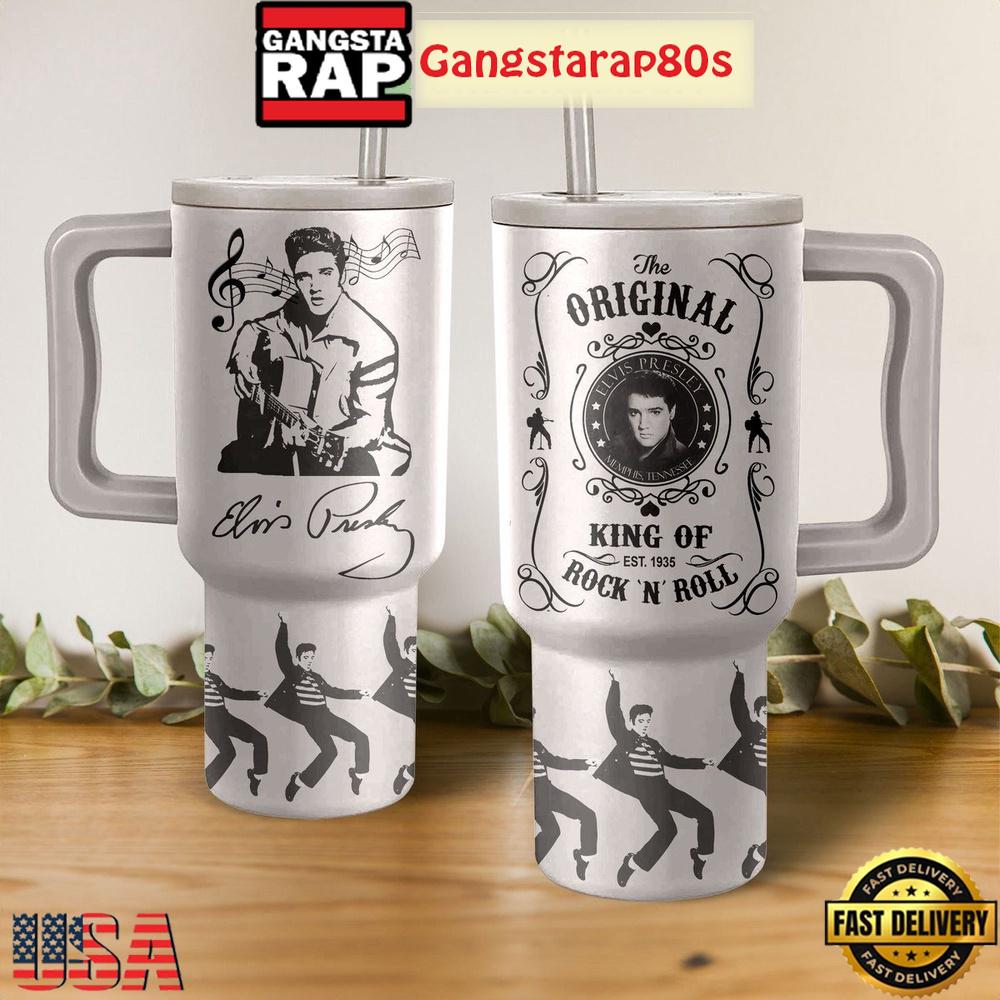 Elvis Presley The Original King Tumbler Cup 40oz