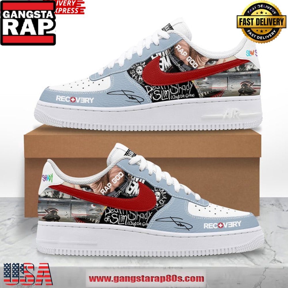 Eminem Rap God Limited Edition Air Force 1 Sneakers Shoes Eminem Rap God Limited Edition Air Force 1 Sneakers Shoes