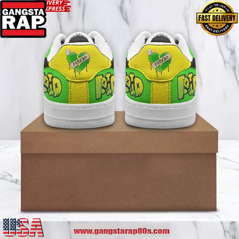 Feid Ferxxo Limited Edition Air Force 1 Running Sneakers ShoesSneaker Feid Ferxxo Limited Edition Air Force 1 Running Sneakers ShoesSneaker