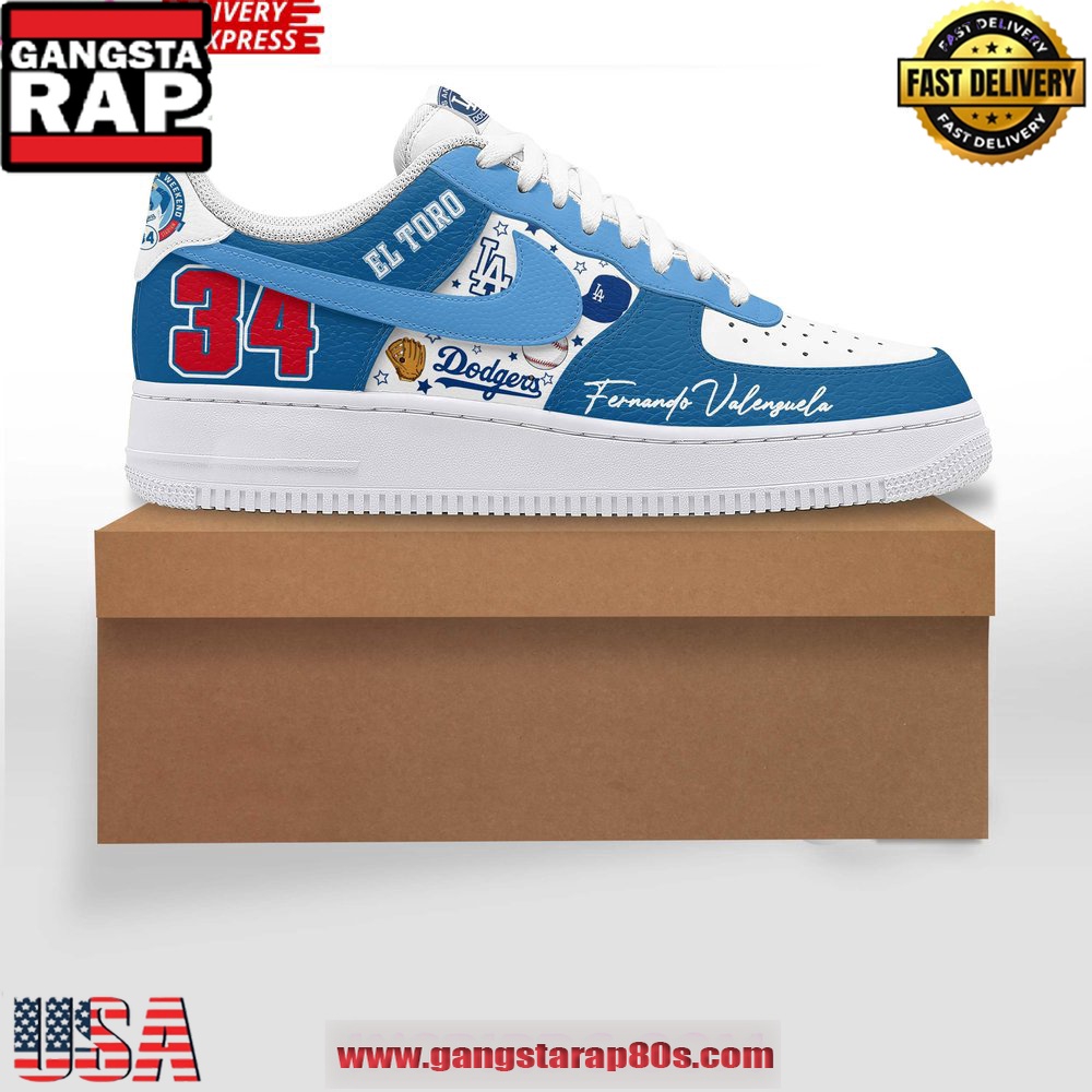 Fernando Valenzuela Limited Edition Air Force 1 Running Sneakers Fernando Valenzuela Limited Edition Air Force 1 Running Sneakers