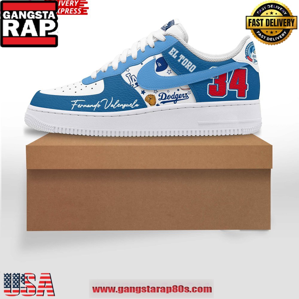 Fernando Valenzuela Limited Edition Air Force 1 Running Sneakers Fernando Valenzuela Limited Edition Air Force 1 Running Sneakers