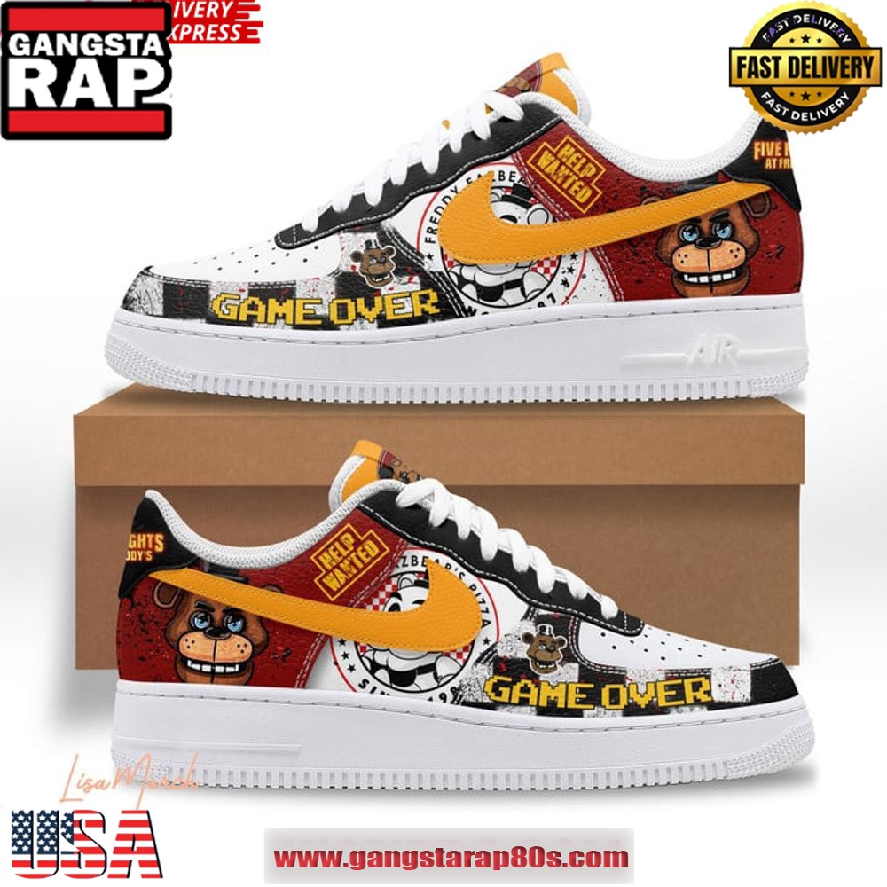 Five Nights at Freddy’s Limited Edition Air Force 1 Running Sneakers Shoes Five Nights at Freddy’s Limited Edition Air Force 1 Running Sneakers Shoes