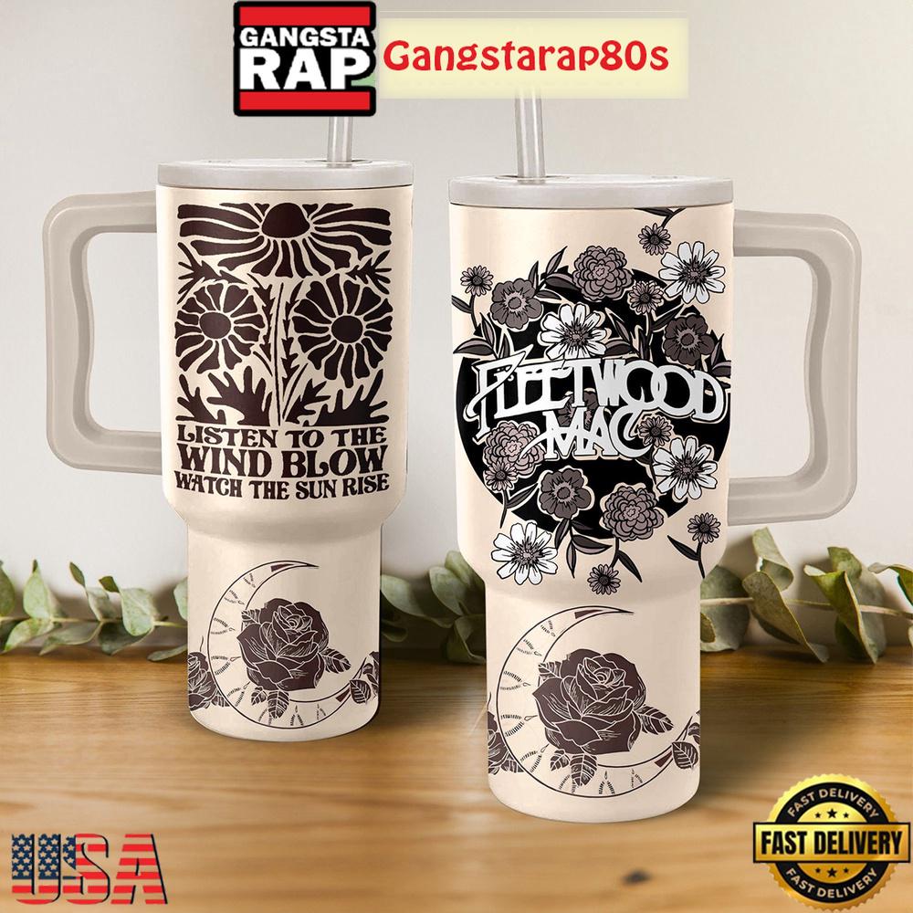 Fleetwood Mac Wind Blow Sun Rise Tumbler Cup 40oz
