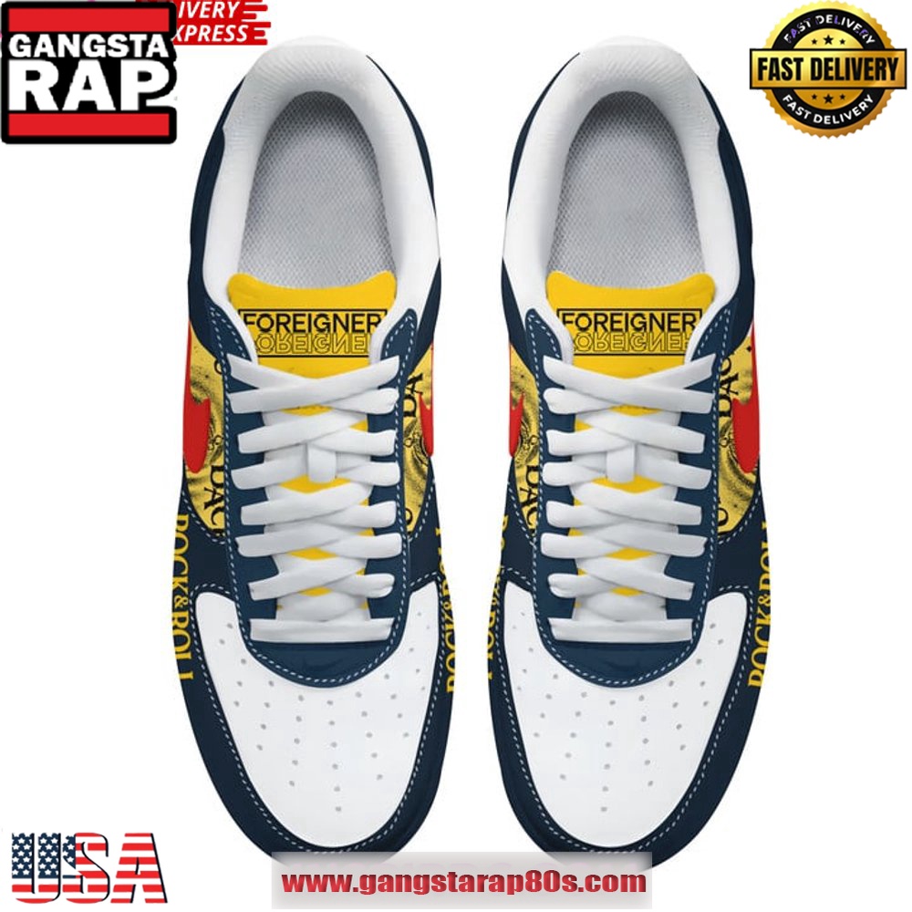 Foreigner Rock & Roll Hall Of Fame Limited Air Force 1 Sneakers Shoes Foreigner Rock & Roll Hall Of Fame Limited Air Force 1 Sneakers Shoes