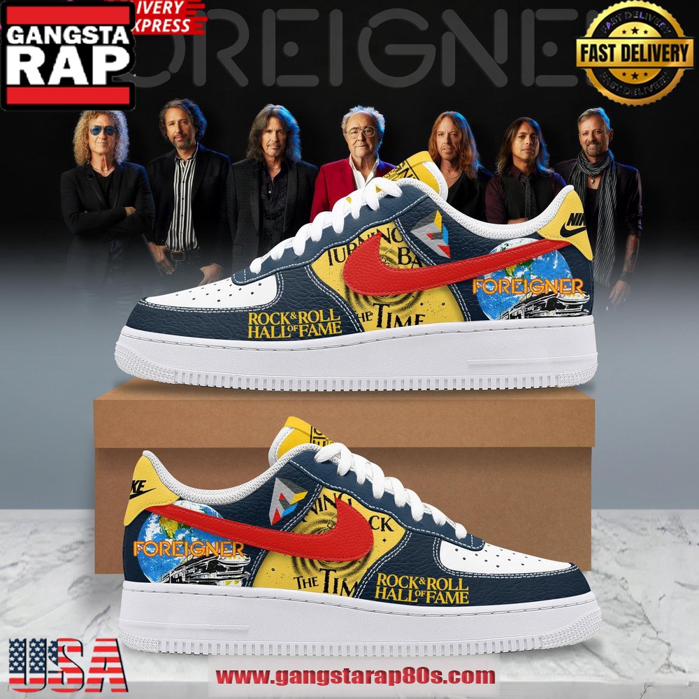 Foreigner Rock & Roll Hall Of Fame Limited Air Force 1 Sneakers Shoes