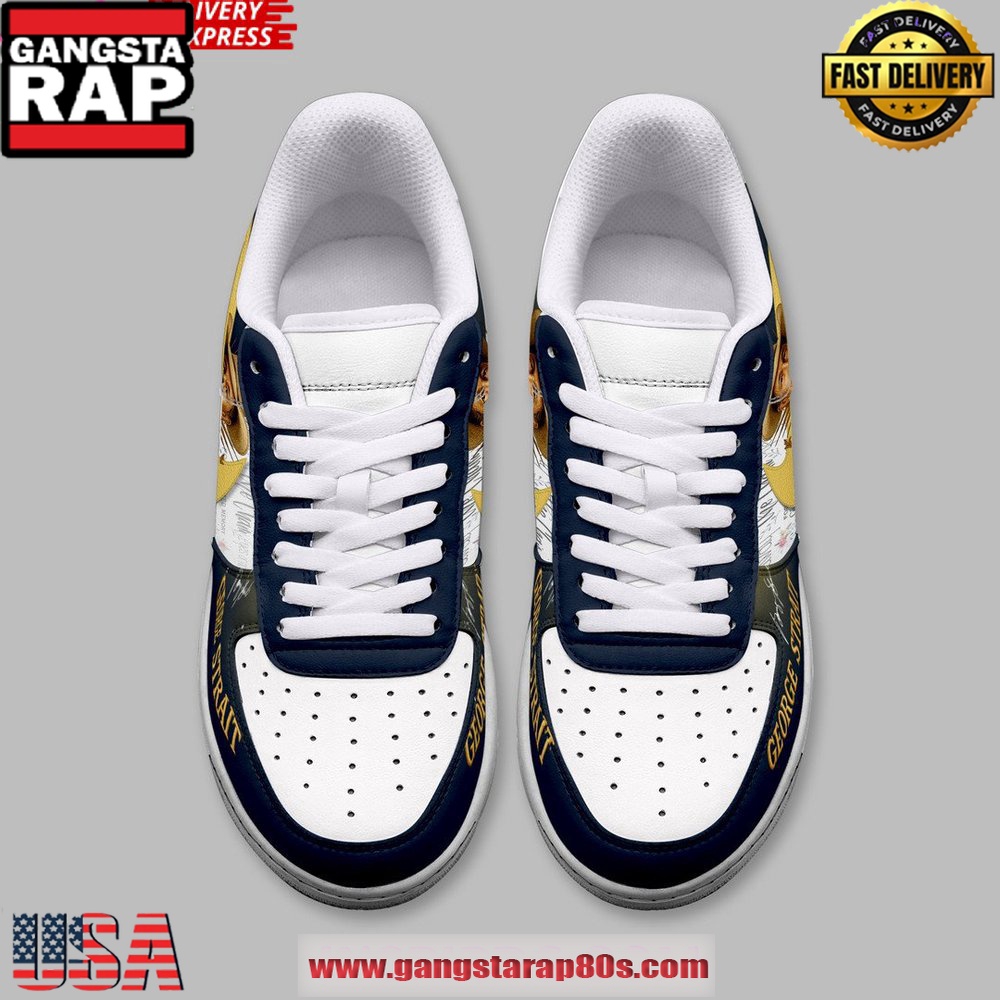 George Strait King of Country Limited Edition Air Force 1 Running Sneakers Shoes