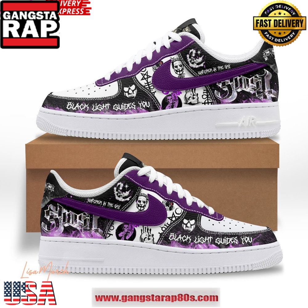 Ghost Band Black Light Guides You 2025 Air Force 1 Shoes Running Sneakers