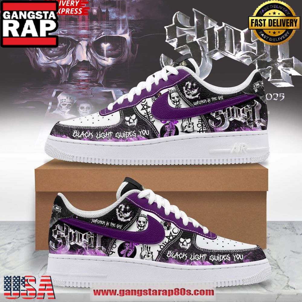 Ghost Band Black Light Guides You 2025 Air Force 1 Shoes Running Sneakers
