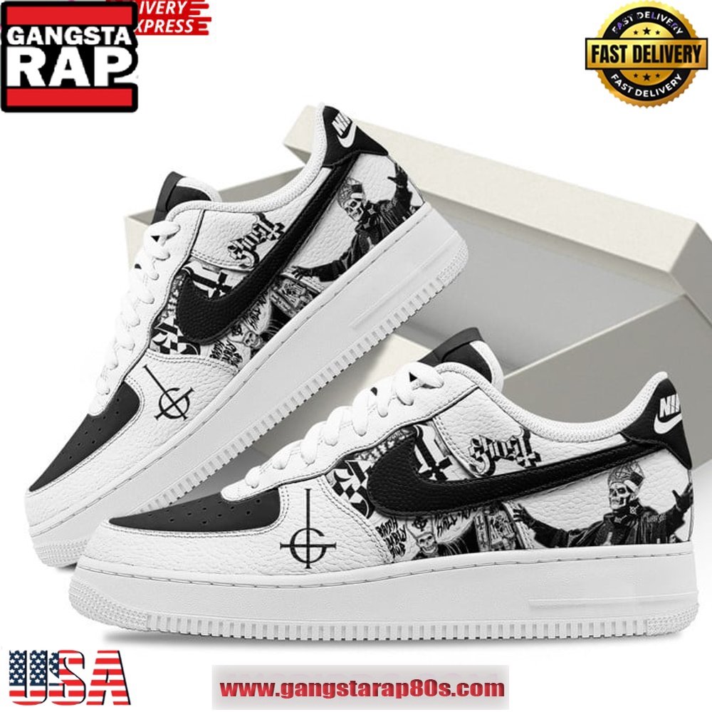 Ghost Band Papal Limited Edition Nike Air Force 1 Running Sneakers Shoes