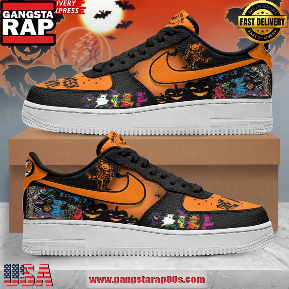 Grateful Dead One More Halloween Night Air Force 1 Running Sneakers Shoes
