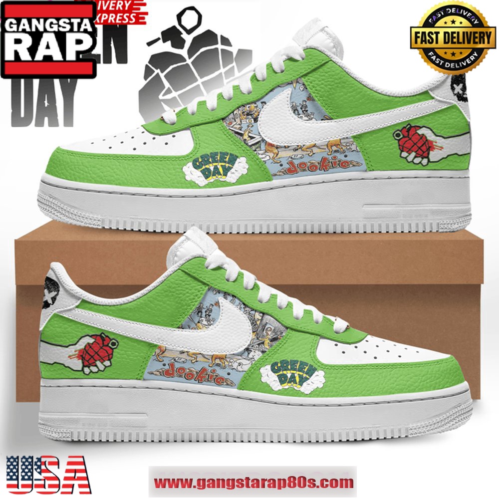 Green Day Dookie Air Force 1 Sneakers Shoes Shoes