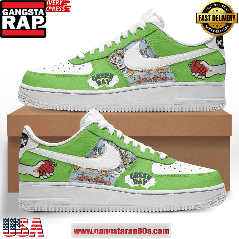 Green Day Dookie Air Force 1 Sneakers Shoes Shoes