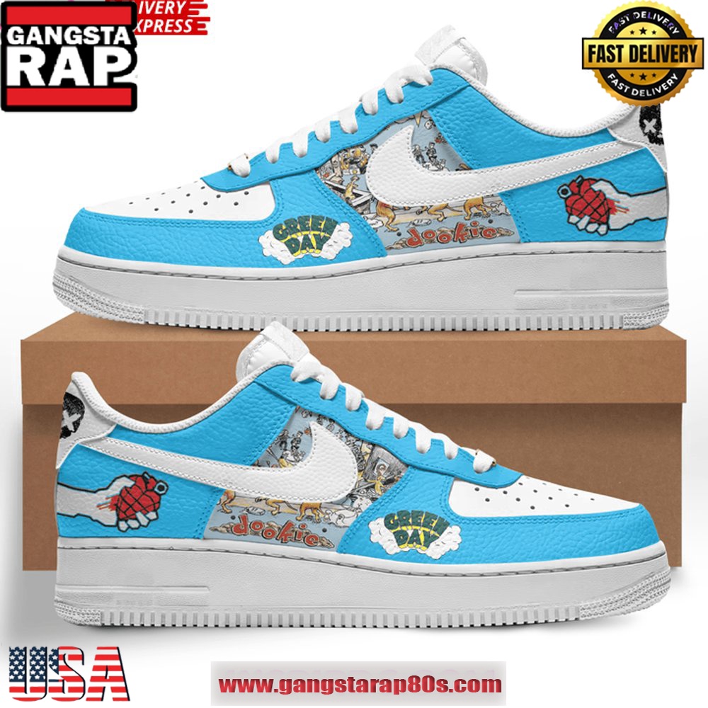 Green Day Dookie Air Force 1 Sneakers Shoes Shoes Green Day Dookie Air Force 1 Sneakers Shoes Shoes