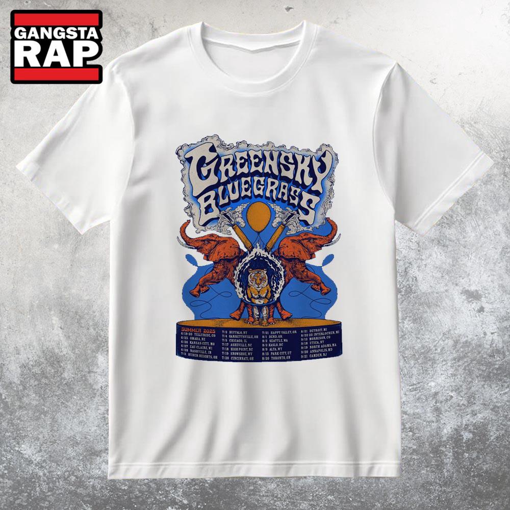 Greensky Bluegrass Summer Shows 2025 T Shirt Greensky Bluegrass Summer Shows 2025 T Shirt