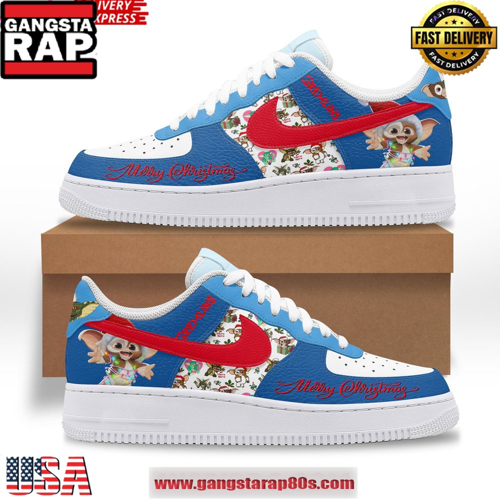 Gremlins Merry Christmas Limited Edition Air Force 1 Running Sneakers Gremlins Merry Christmas Limited Edition Air Force 1 Running Sneakers