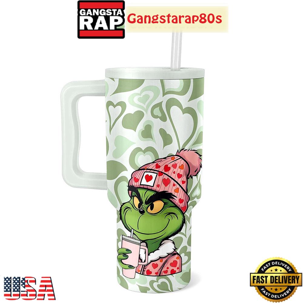 Grinch This Valentine Personalized Tumbler Cup 40oz