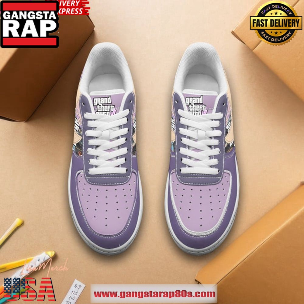GTA 6 Special Edition Air Force 1 Shoes Running Sneakers GTA 6 Special Edition Air Force 1 Shoes Running Sneakers