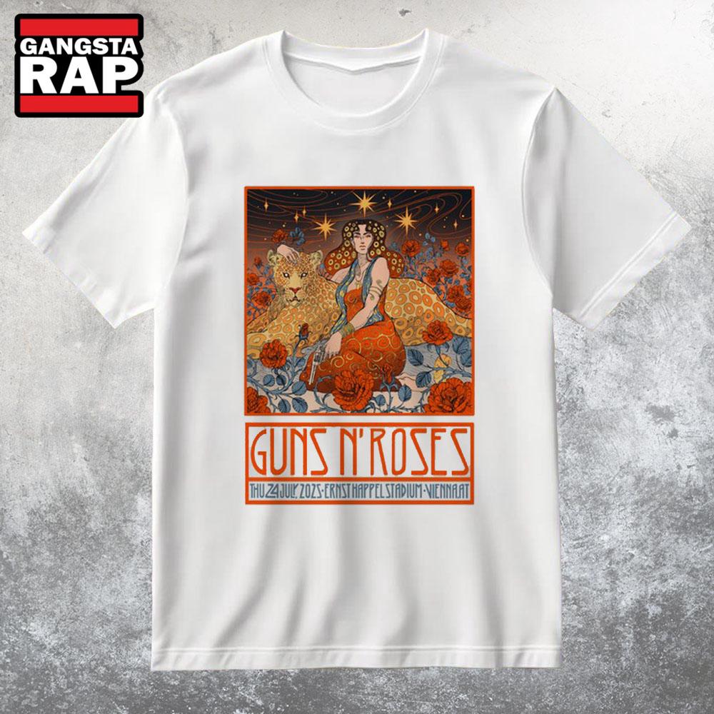 Guns N' Roses Jul 24 2025 In Vienna AT T Shirt