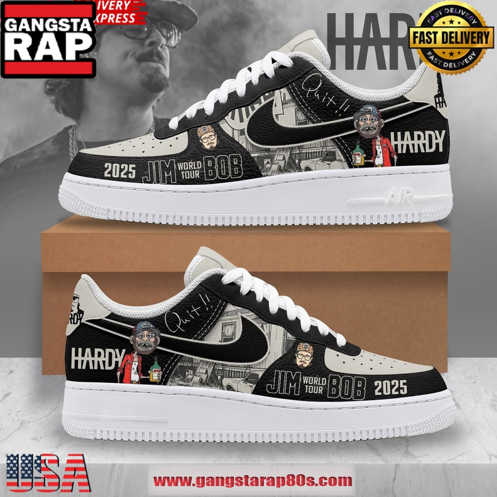 HARDY Jim Bob World Tour 2025 Air Force 1 Running Sneakers Shoes