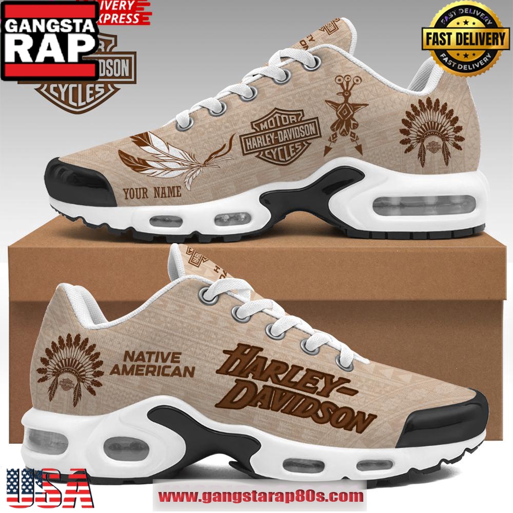 Harley Davidson Native American Limited Edition Custom Air Max Plus Shoes Harley Davidson Native American Limited Edition Custom Air Max Plus Shoes