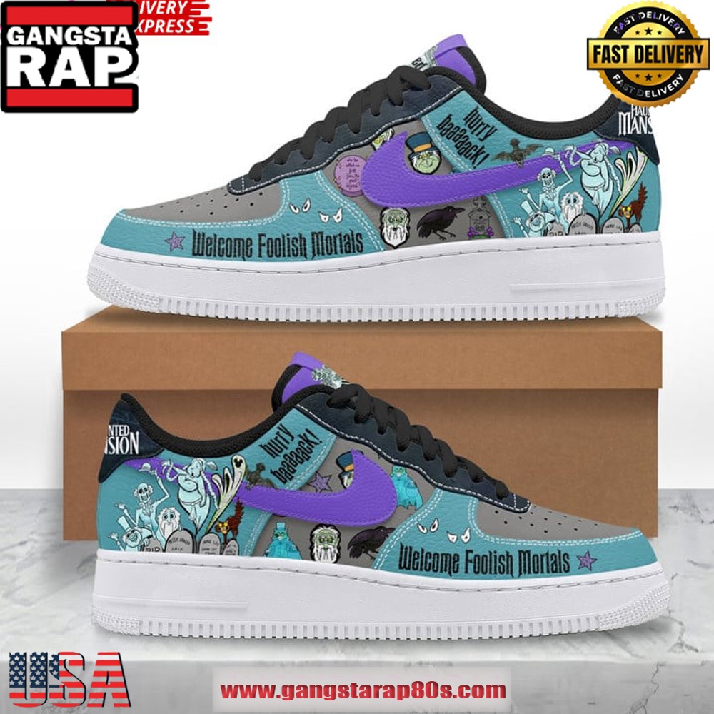 Haunted Mansion Limited Edition Air Force 1 Running Sneakers Shoes Haunted Mansion Limited Edition Air Force 1 Running Sneakers Shoes