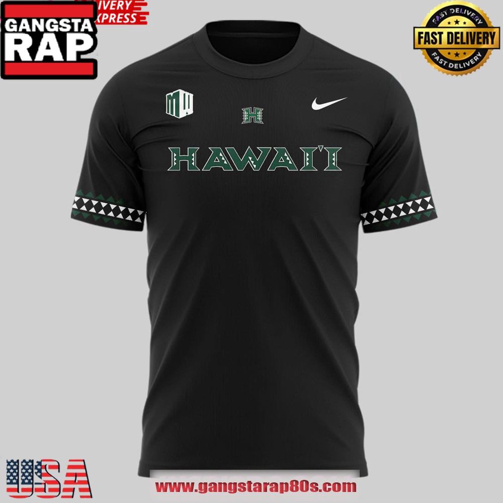 Hawaii Rainbow Warriors football New Uniforms 3D T-Shirt