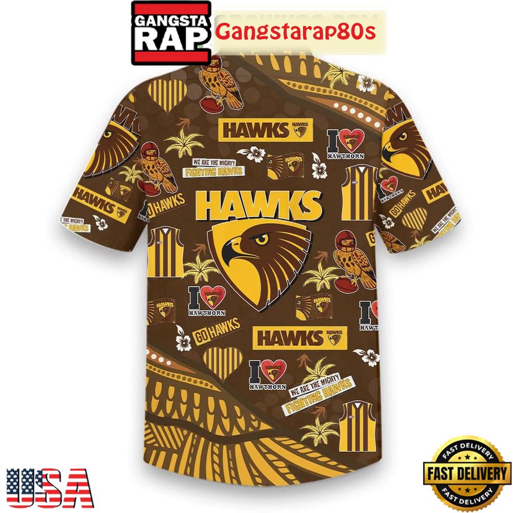 Hawthorn Hawks We Are The Mighty Fighting Hawks Aloha Hawaiian Shirt Hawthorn Hawks We Are The Mighty Fighting Hawks Aloha Hawaiian Shirt