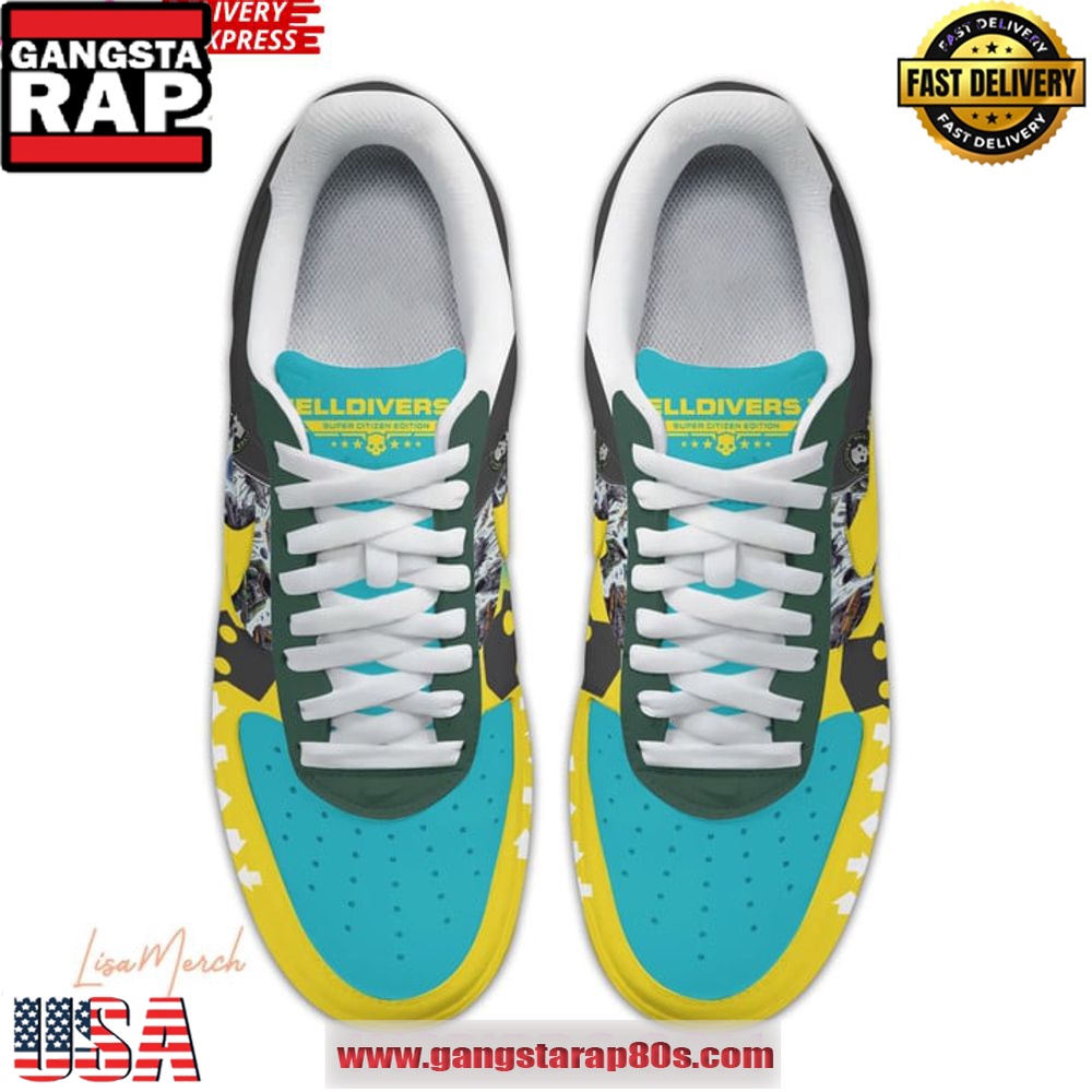 Helldiver Veteran Limited Edition Air Force 1 Shoes Running Sneakers Helldiver Veteran Limited Edition Air Force 1 Shoes Running Sneakers