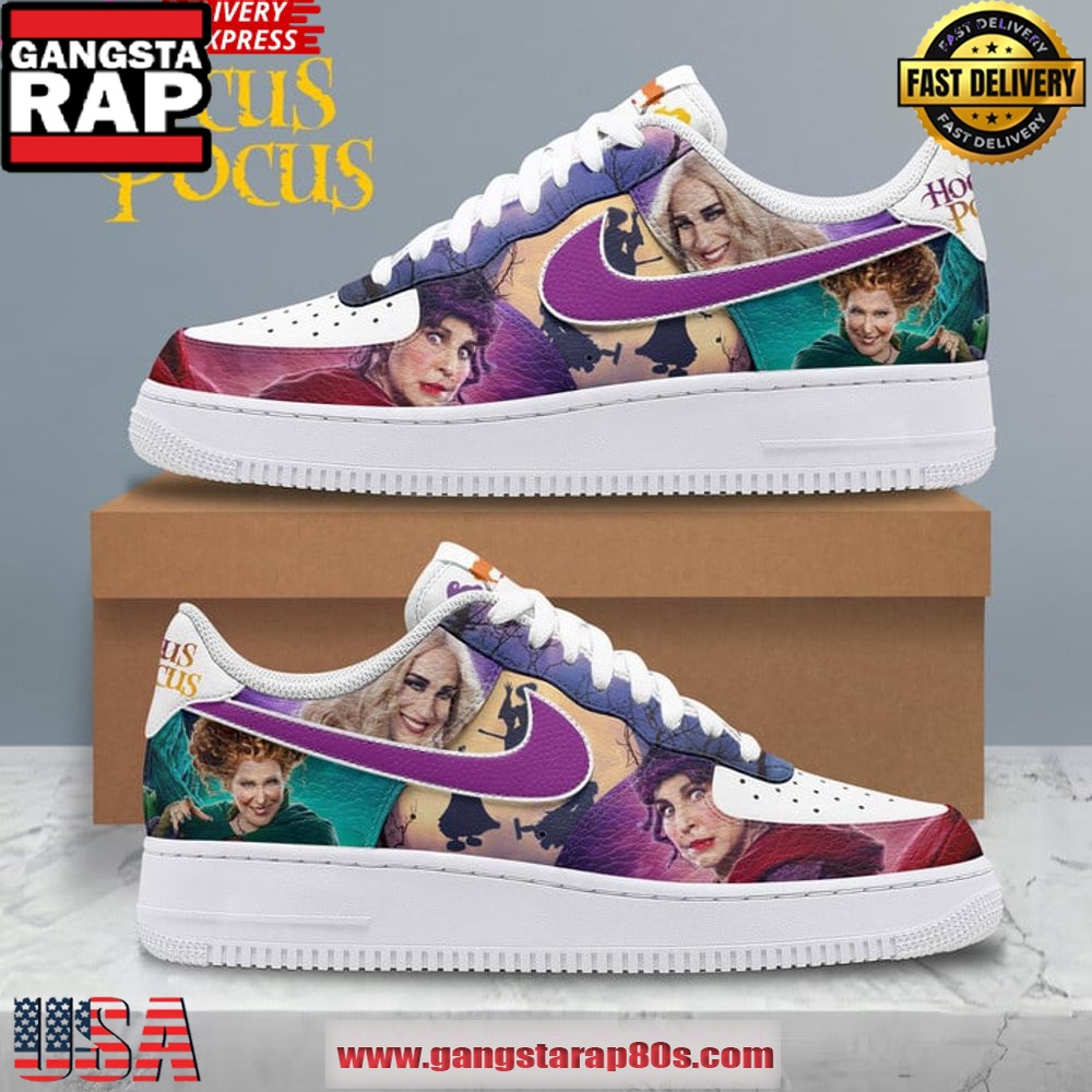 Hocus Pocus Witch Limited Edition Air Force 1 Running Sneakers Shoes Hocus Pocus Witch Limited Edition Air Force 1 Running Sneakers Shoes