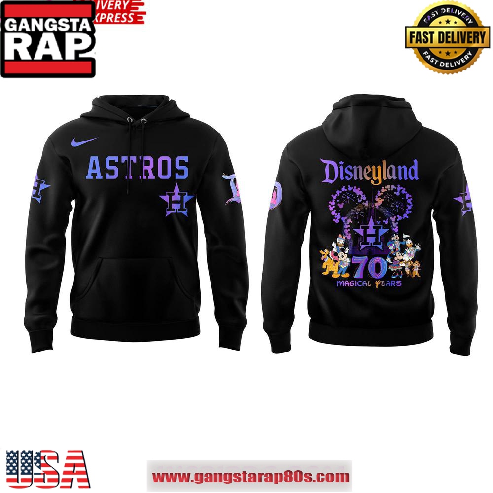 Houston Astros Disneyland 70th Magical Years Special Unisex Hoodie